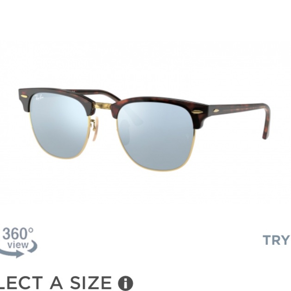 (SOLD) 🔥 Unisex RAY-BAN RB3016 CLUBMASTER mirror lense
